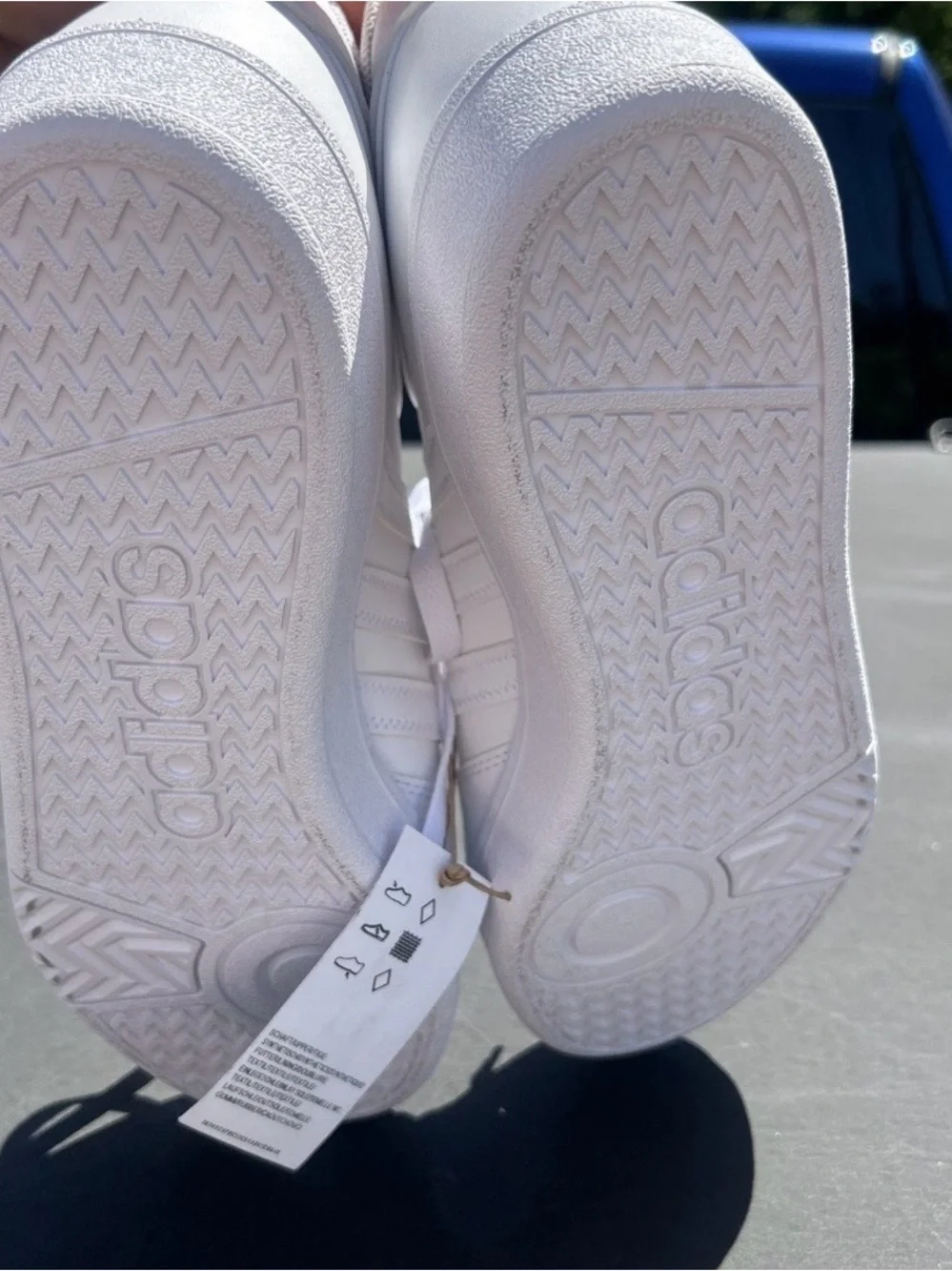 adidas White Low-Top Leather Sneakers